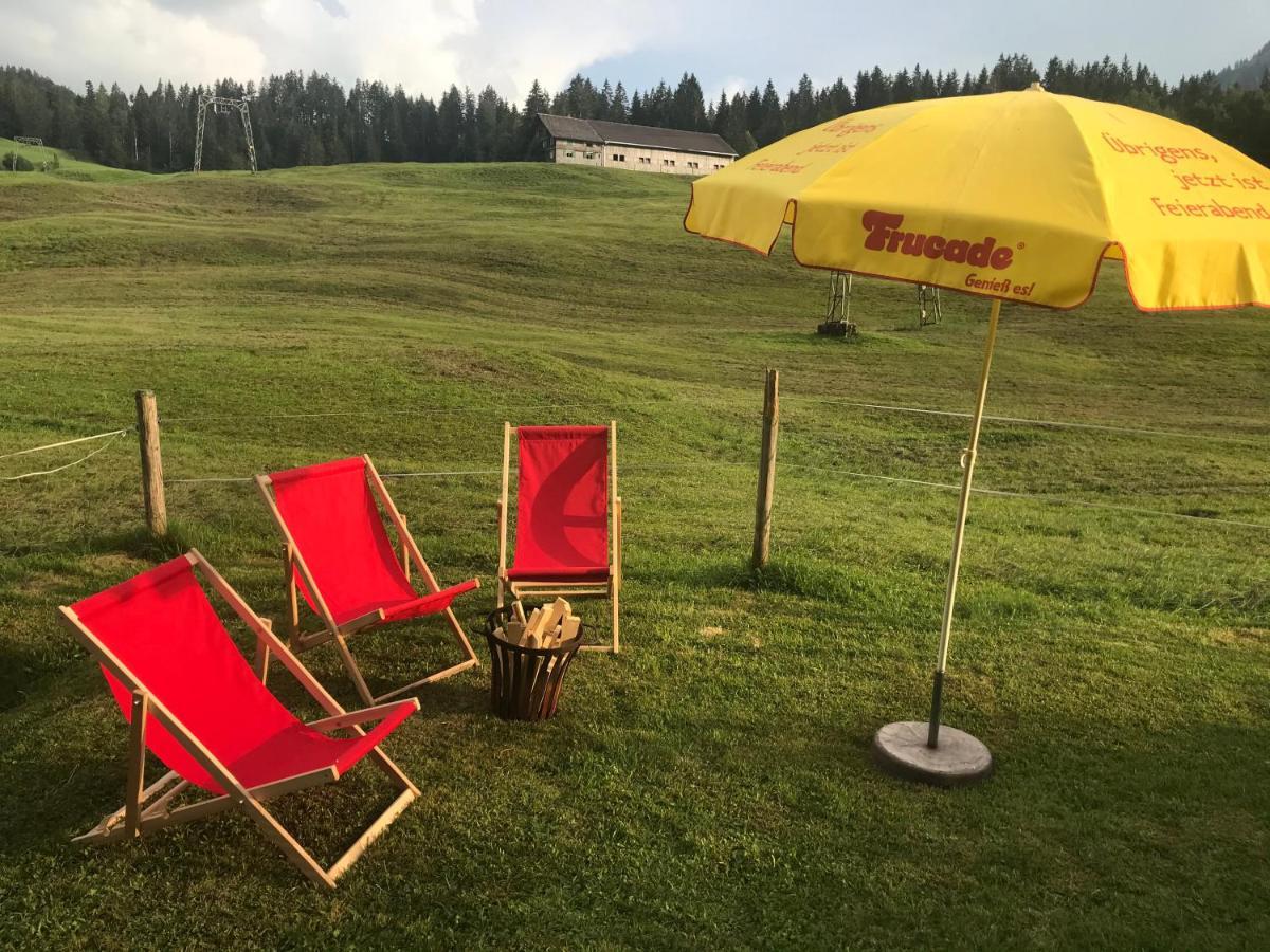 Ferienwohnung Morgentau Am Rande Der Wildnis Sibratsgfäll Extérieur photo
