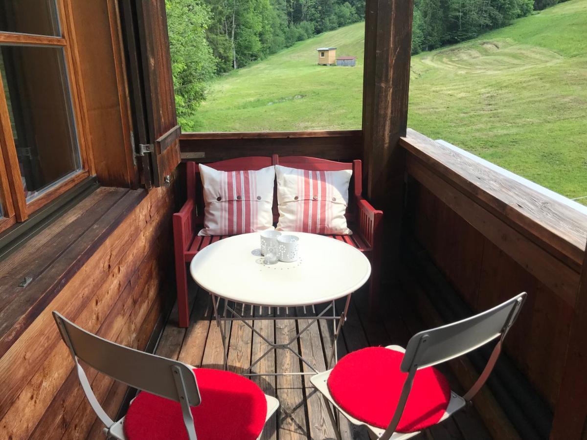 Ferienwohnung Morgentau Am Rande Der Wildnis Sibratsgfäll Extérieur photo